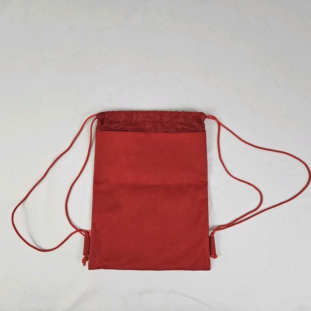 Vintage Betty Boop Backpack Drawstring Bag Sack Pudgy Red w/ Graphic EUC